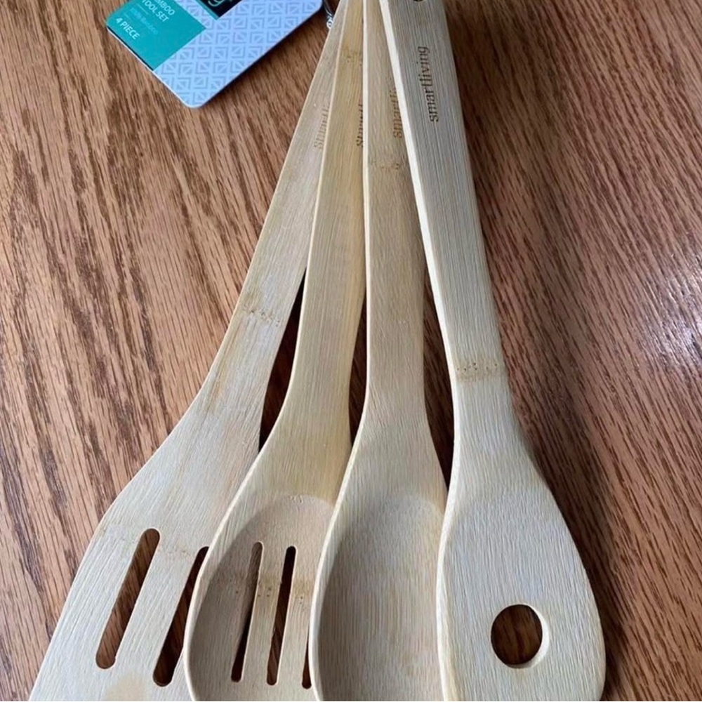 Smart Living Natural Bamboo Utensil Trio